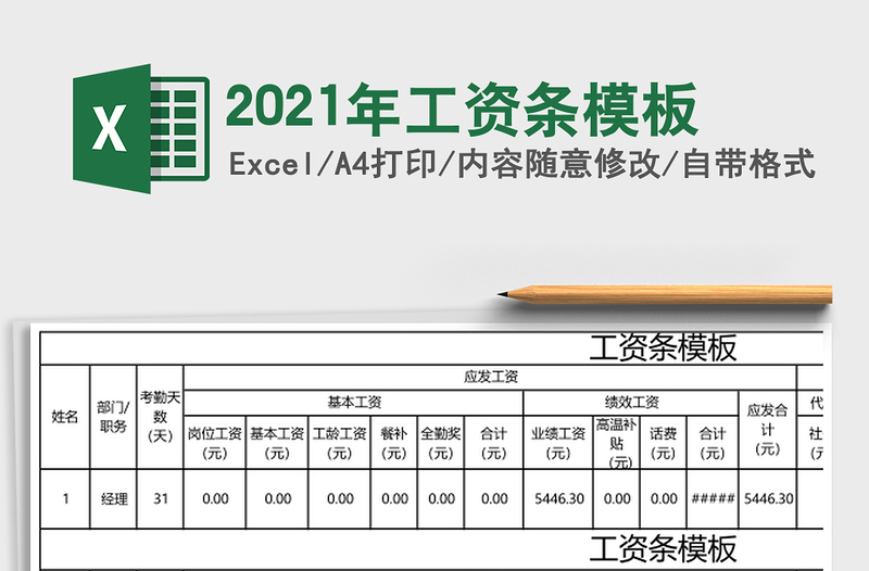 2025年工资条模板