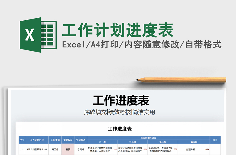 2025年工作计划进度表