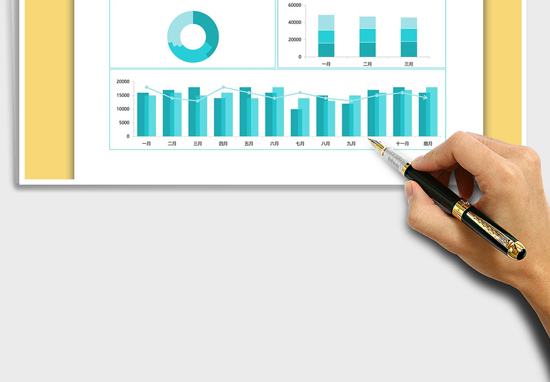 2025年各月销售业绩分析图表