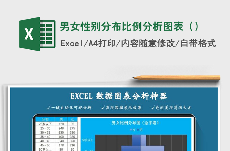 2025年男女性别分布比例分析图表（）