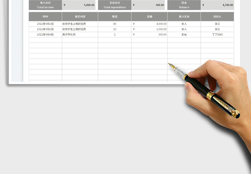 2025班费收支明细表免费下载
