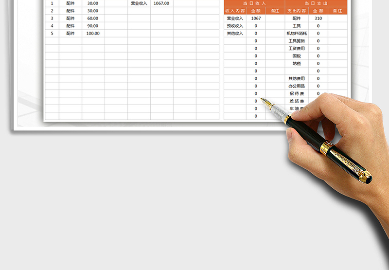 2025费用支出明细表免费下载
