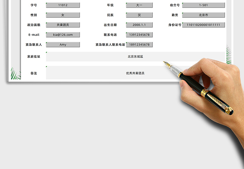 学生信息登记表+信息查询
