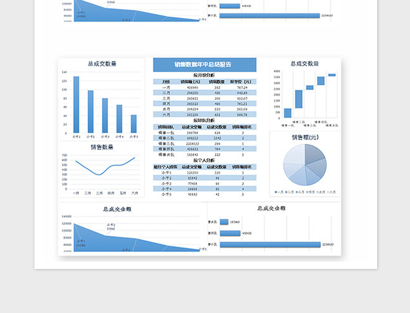 2025年销售情况可视化年报表