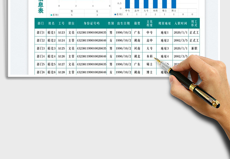 2025员工花名册免费下载