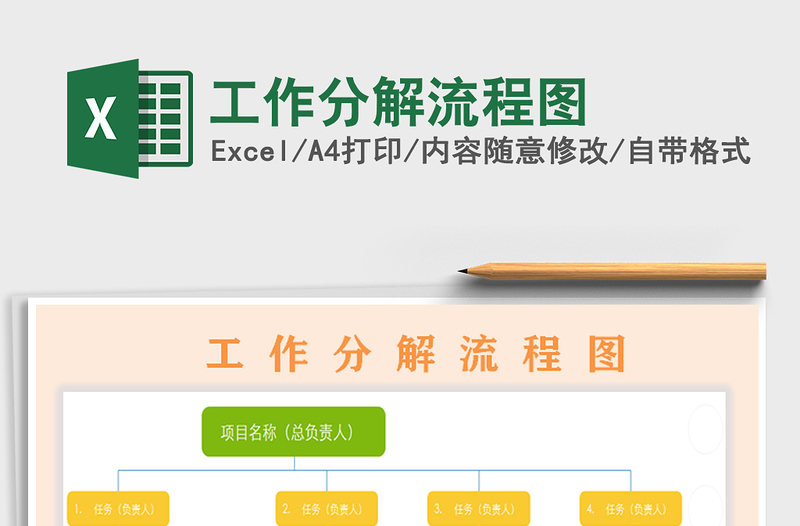 2025年工作分解流程图