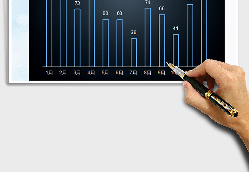 2025年年终数量对比分析柱形图表模板