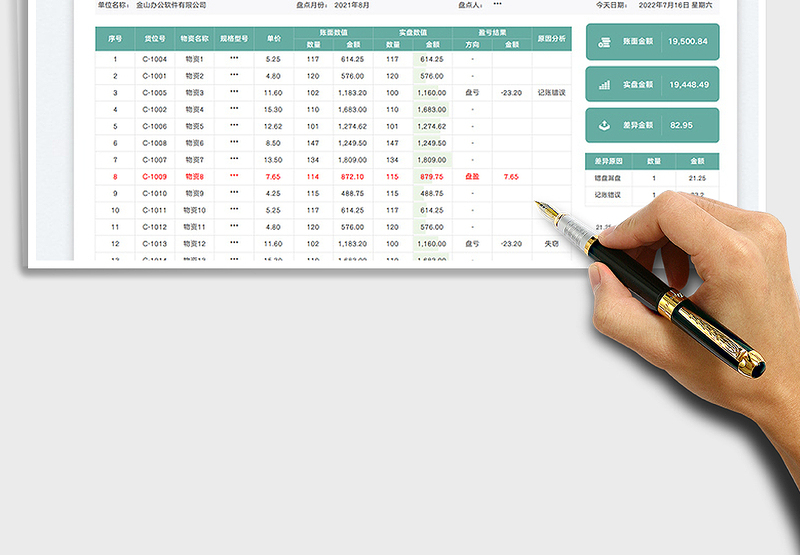 2025物资盘点表免费下载