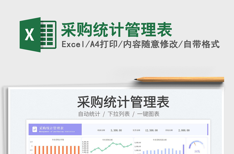 2025采购统计管理表免费下载