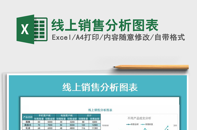 2025年线上销售分析图表