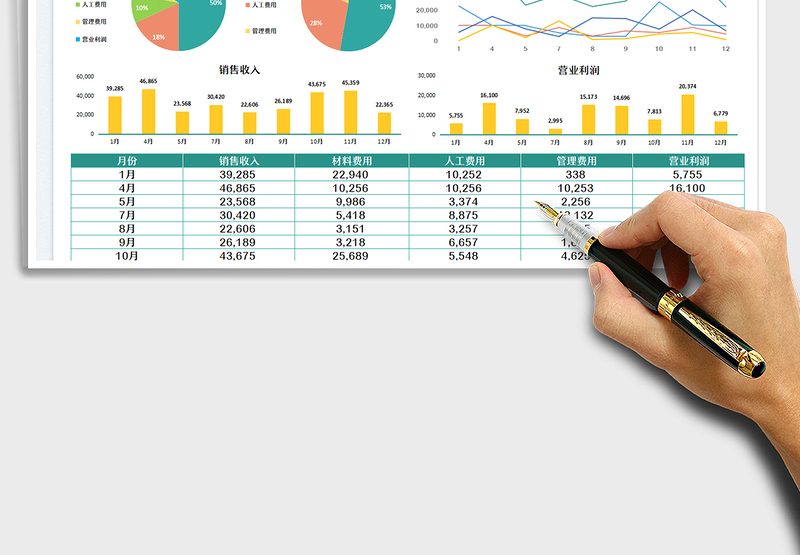 2025财务分析报表-可视化图表