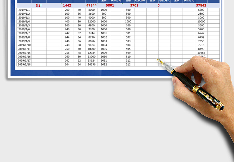 2025年收款明细表-定金付款记录