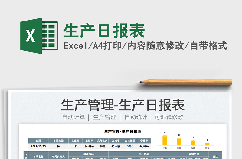 2025生产日报表免费下载