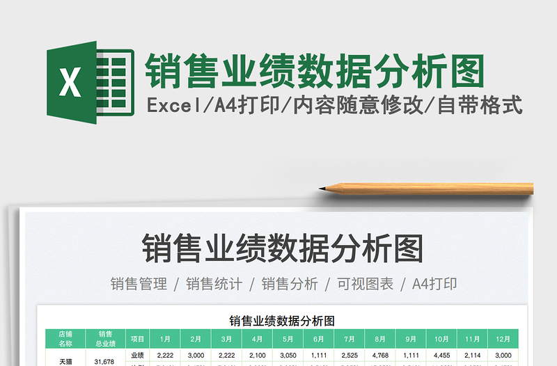 2025销售业绩数据分析图免费下载