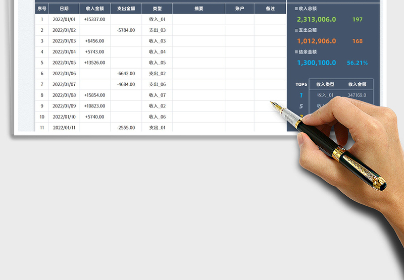 2025财务收支管理表免费下载