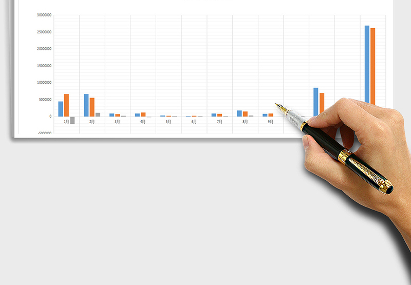202520XX年公司全年营业收支图表免费下载