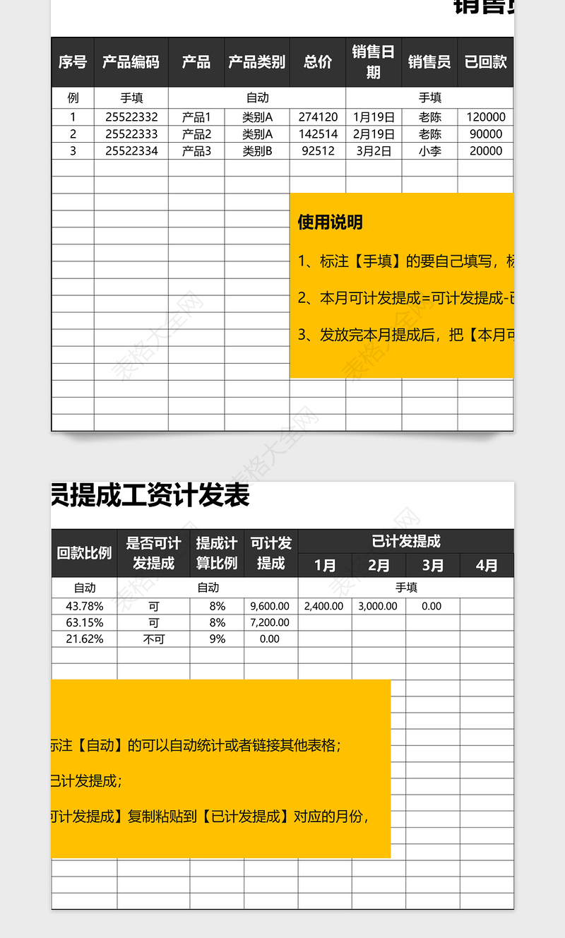 2025年销售员提成工资计算系统