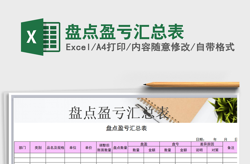 2025年盘点盈亏汇总表