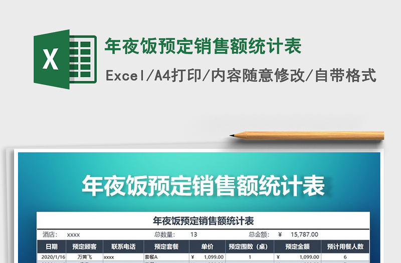 2025年年夜饭预定销售额统计表