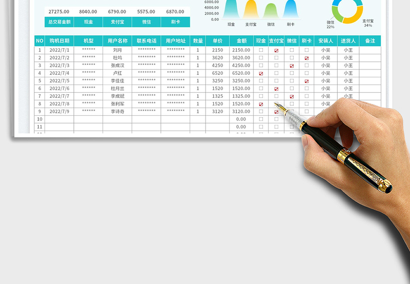 2025电器购机登记台账免费下载
