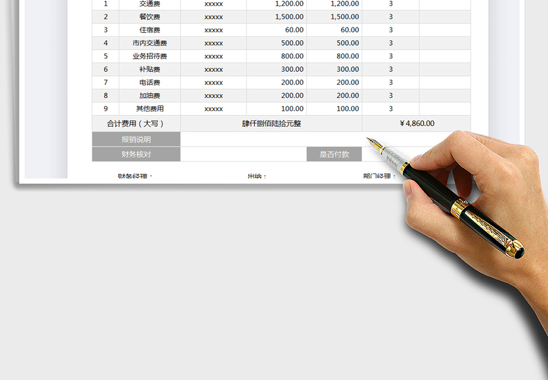 2025年费用报销单