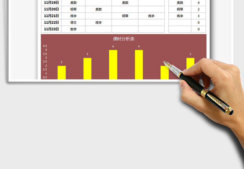 2025年课程表模板