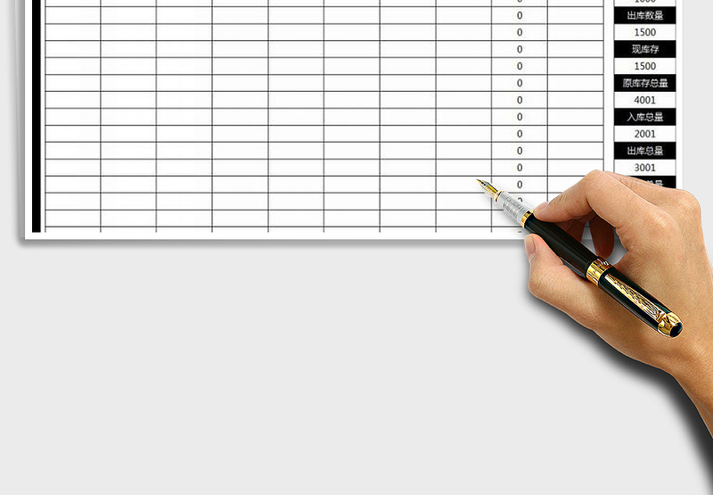 2025年出入库自动计算表-带品名查询功能