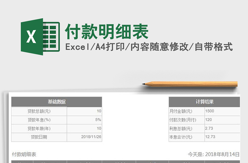 2025年付款明细表
