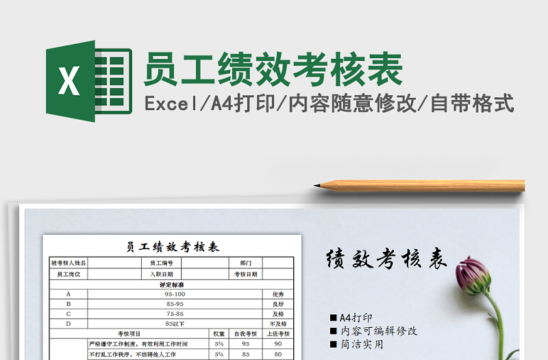 2025年员工绩效考核表