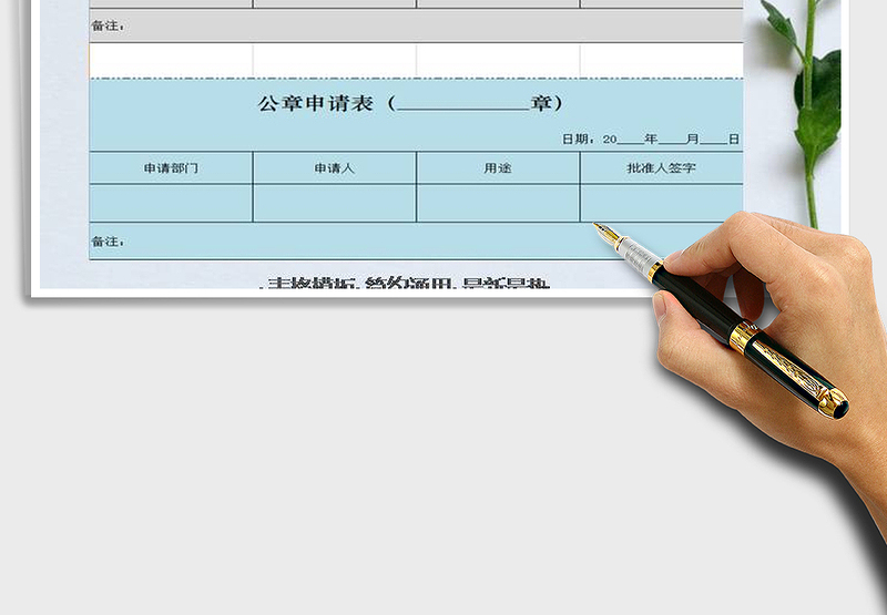 2025年公章申请表