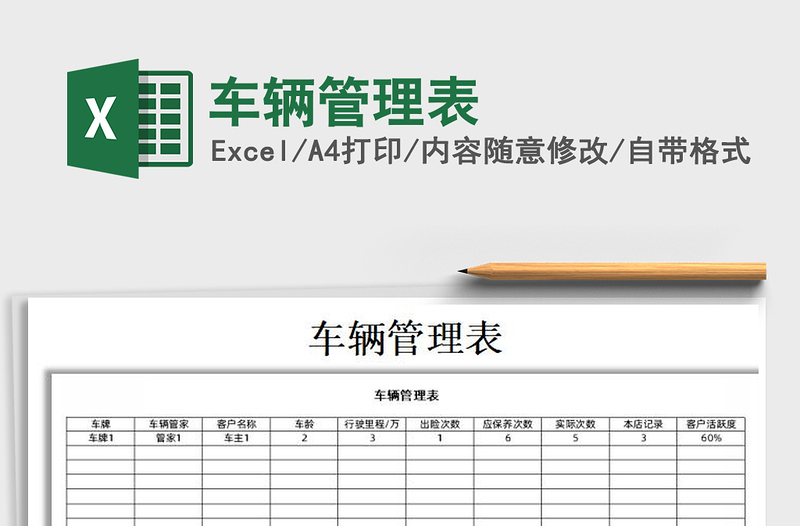 2025年车辆管理表