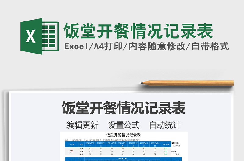 2025年饭堂开餐情况记录表