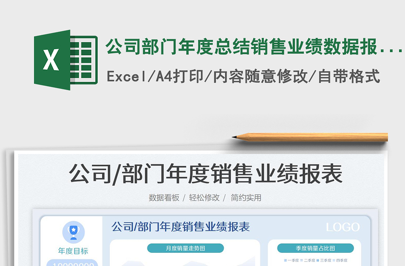 2025公司部门年度总结销售业绩数据报表