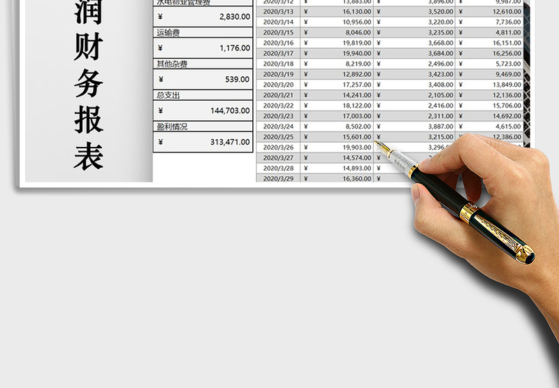 2025年店铺利润表财务报表