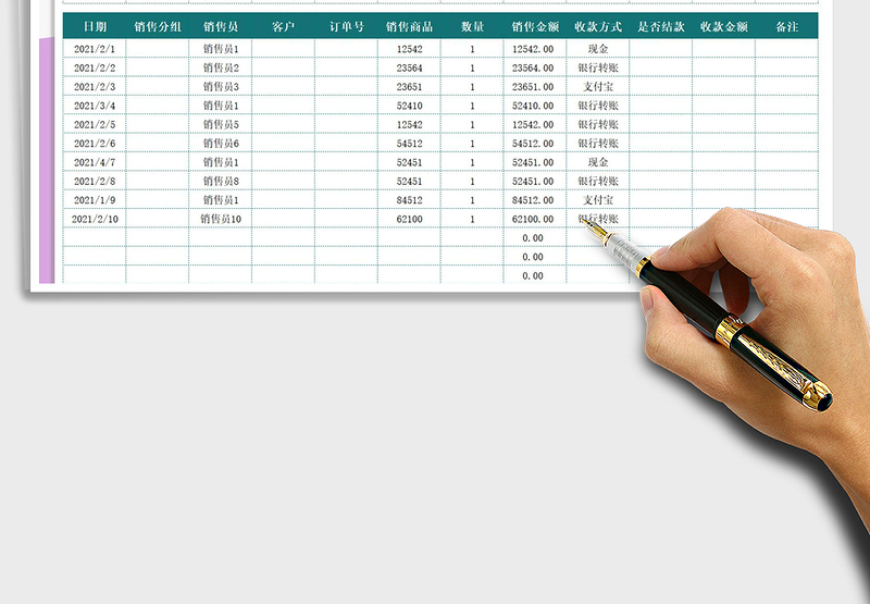 2025年销售业绩表-销售员每月查询汇总