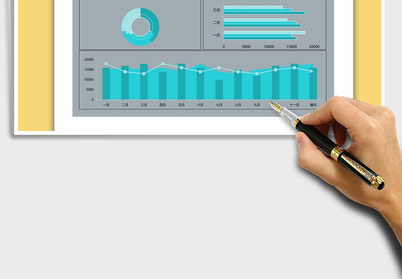 2025年各月销售业绩分析图表