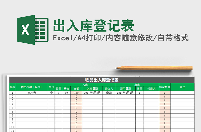 2025年出入库登记表