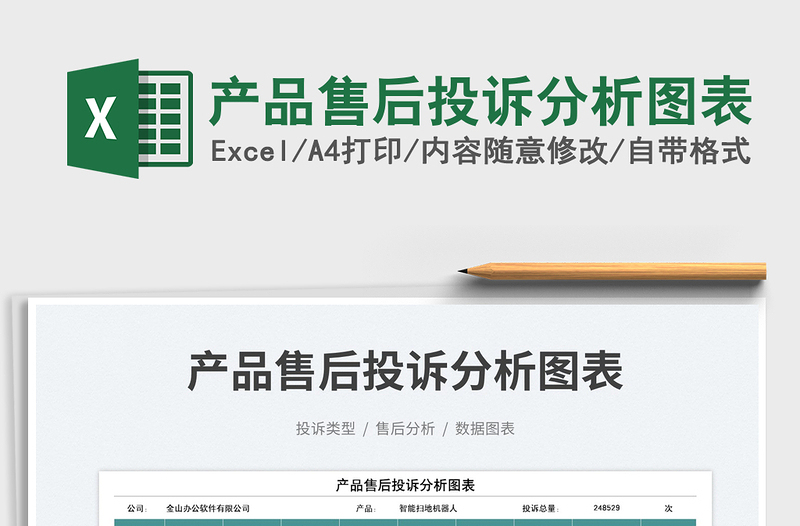 2025产品售后投诉分析图表免费下载