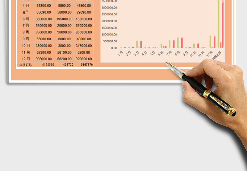 2025收支对比分析表免费下载