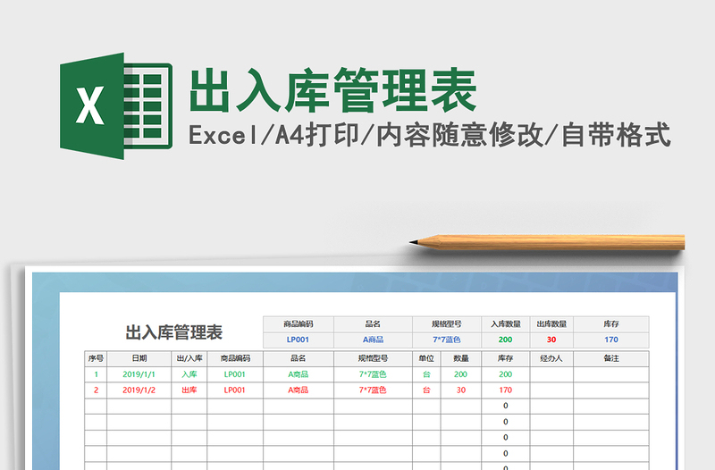 2025年出入库管理表