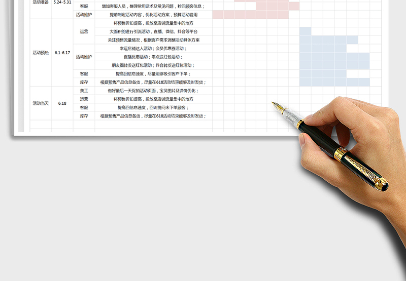 2025618营销方案计划表免费下载