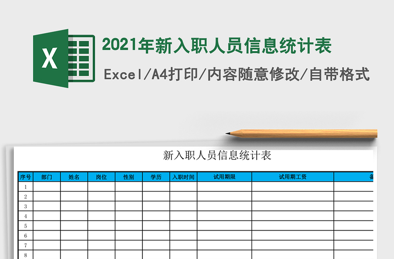 2025年新入职人员信息统计表