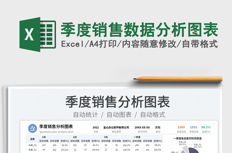 2025季度销售数据分析图表免费下载