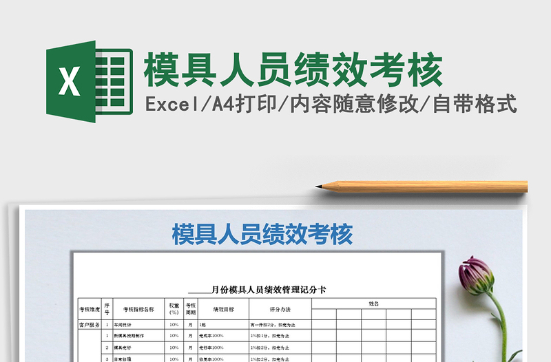 2025年模具人员绩效考核