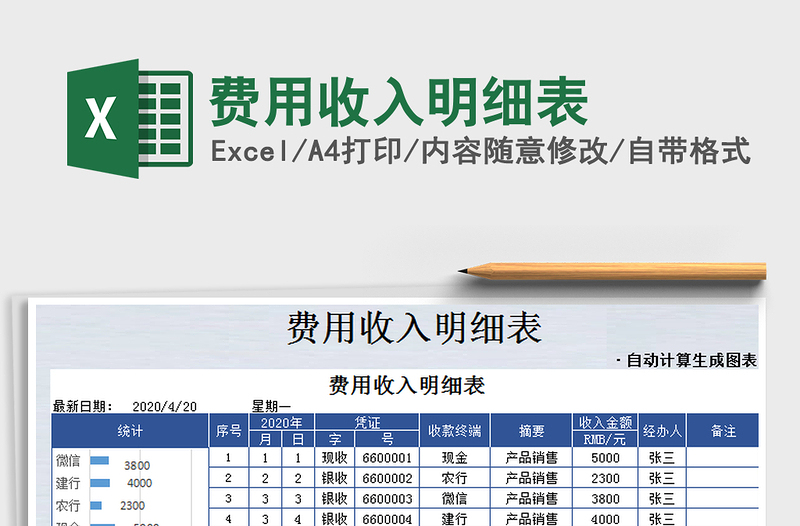 2025年费用收入明细表