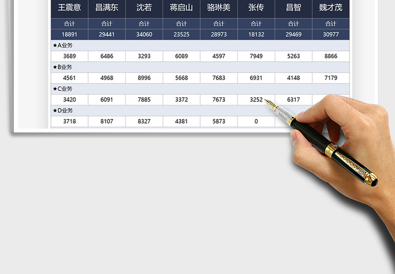 2025推广员业务数据统计表免费下载