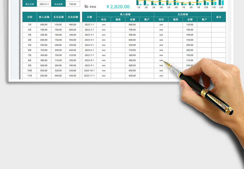 2025财务收支管理报表免费下载