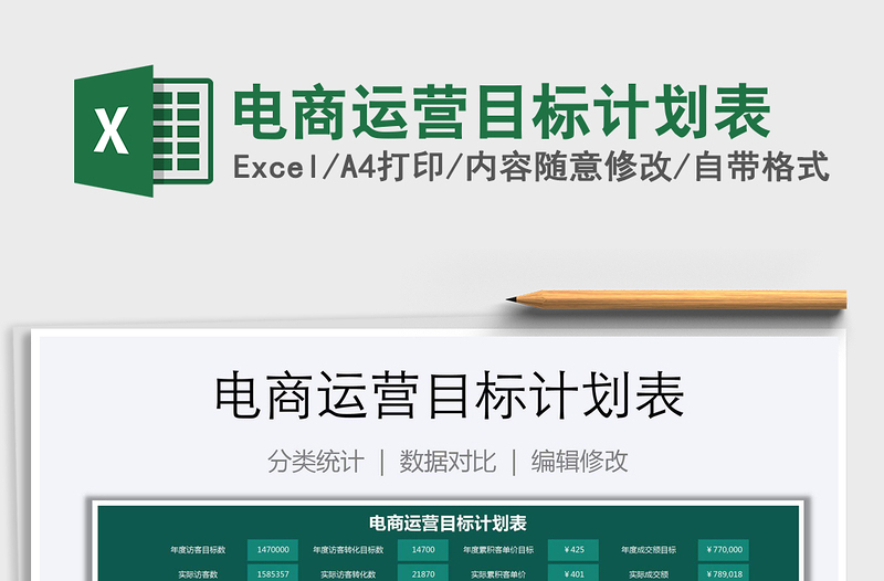 2024年电商运营目标计划表