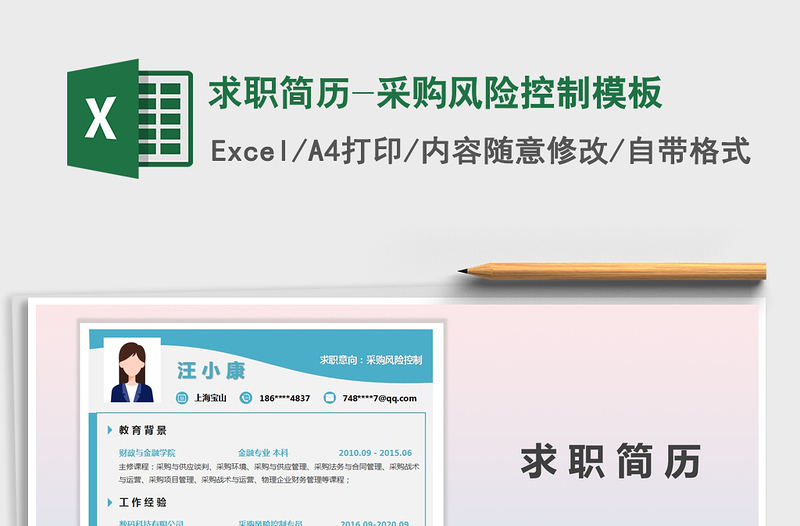 2025年求职简历-采购风险控制模板