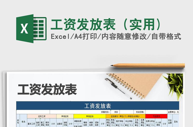 2025年工资发放表（实用)